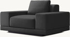 Italia Chesterfield Chair with Tufted Cushion - Metal Base