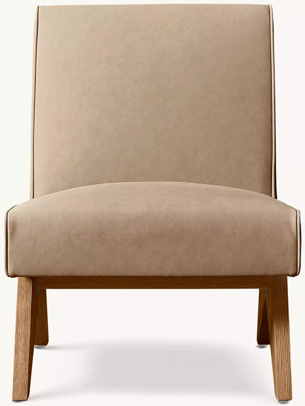 Jakob Vegan Leather Armless Lounge Chair
