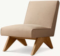 Jakob Vegan Leather Armless Lounge Chair