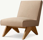 Jakob Vegan Leather Armless Lounge Chair
