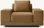 Italia Chesterfield Chair with Tufted Cushion - Metal Base