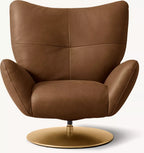 Baxter Leather Swivel Recliner