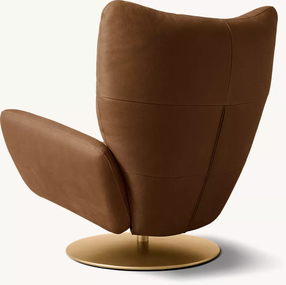 Baxter Leather Swivel Recliner