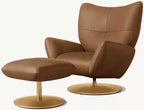 Baxter Leather Swivel Recliner
