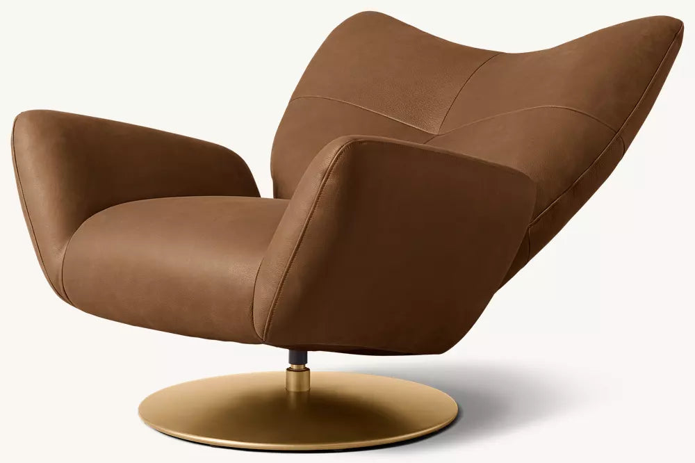 Baxter Leather Swivel Recliner