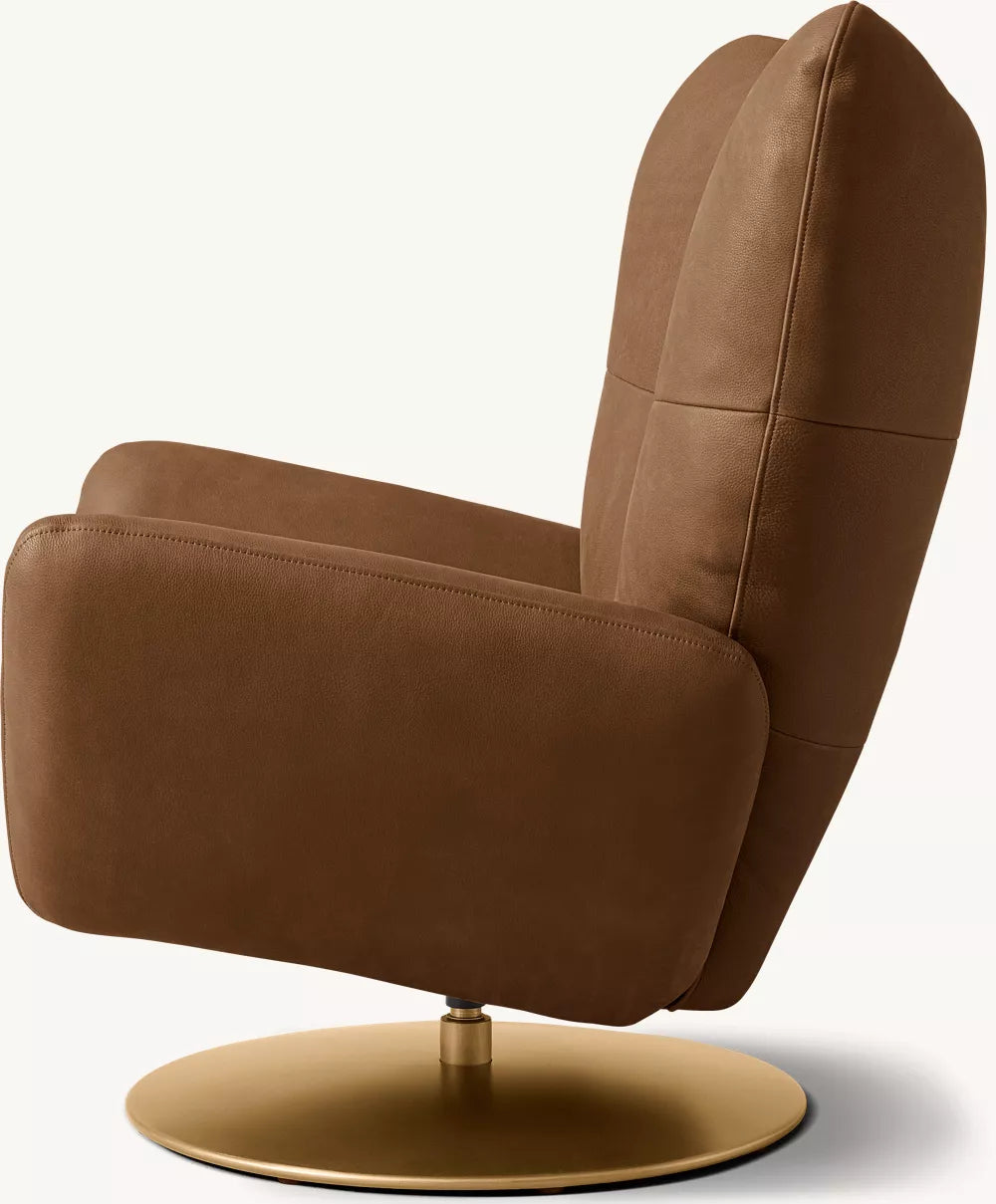 Baxter Leather Swivel Recliner