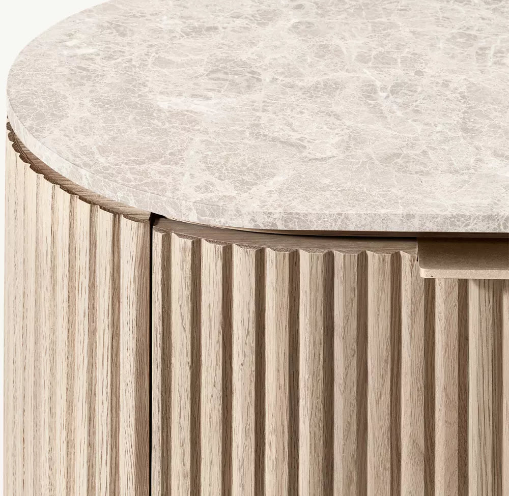 Byron Emperador Closed Nightstand