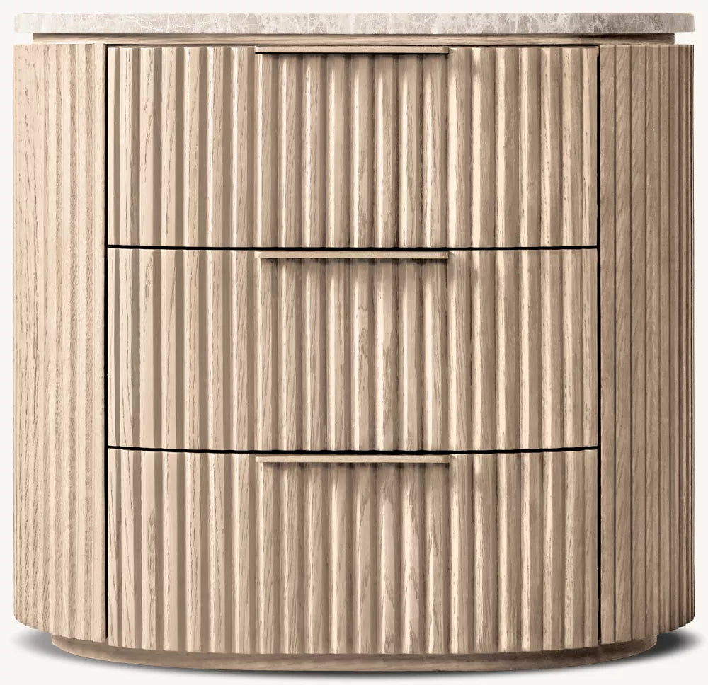 Byron Emperador Closed Nightstand