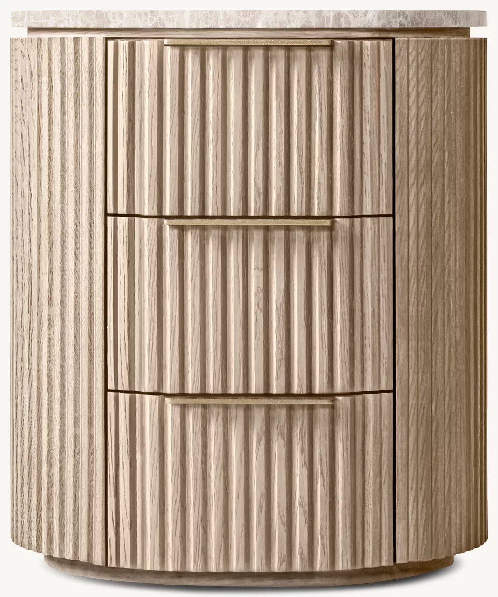 Byron Emperador Closed Nightstand