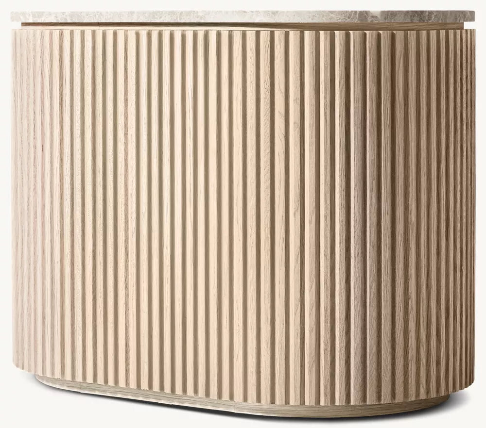 Byron Emperador Closed Nightstand