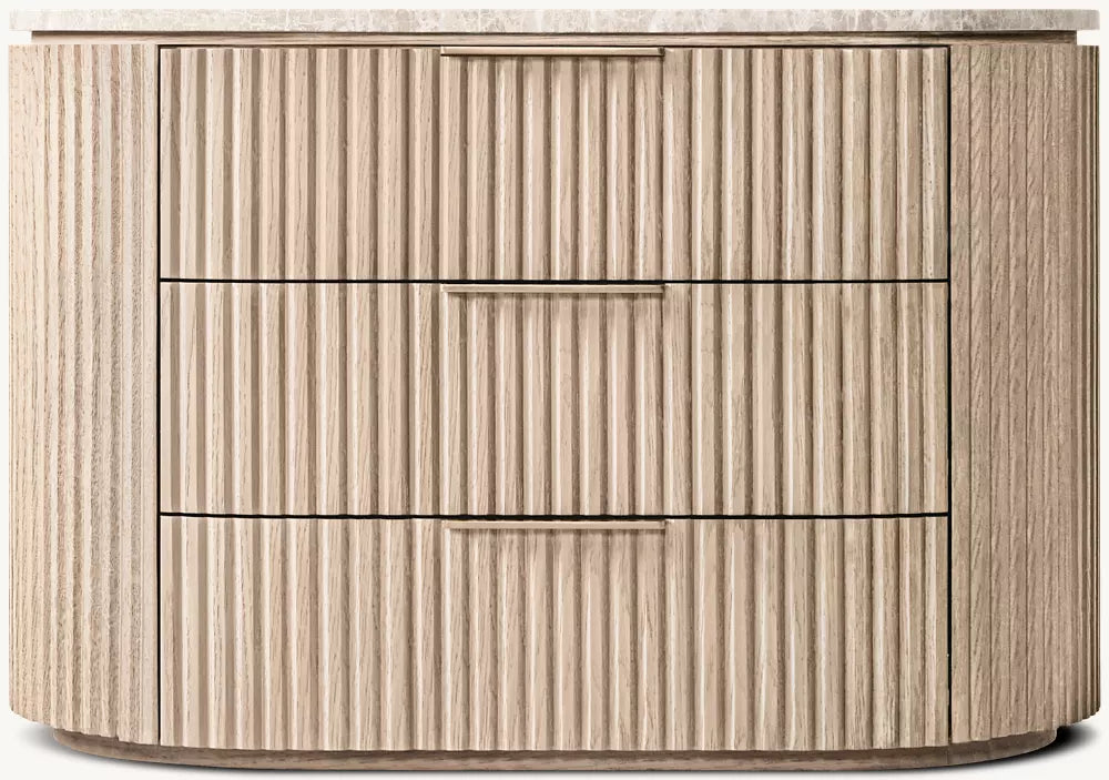 Byron Emperador Closed Nightstand