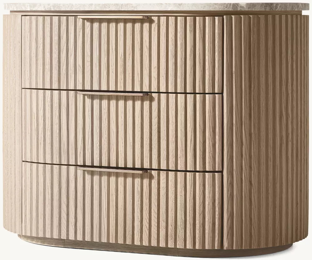 Byron Emperador Closed Nightstand