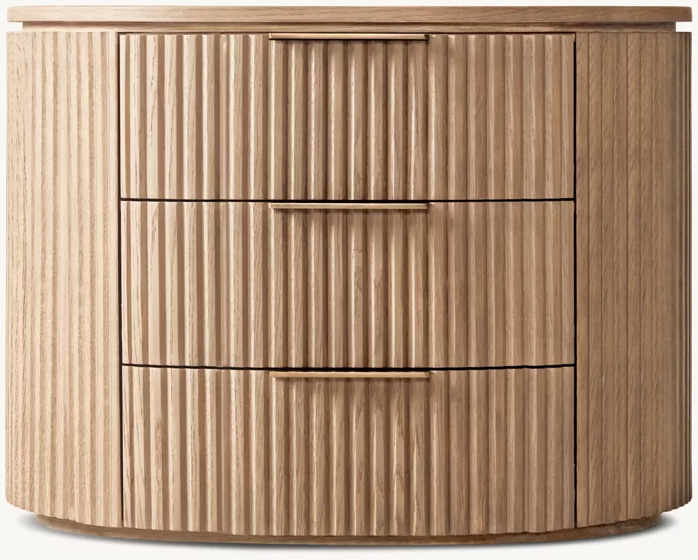 Byron Emperador Closed Nightstand