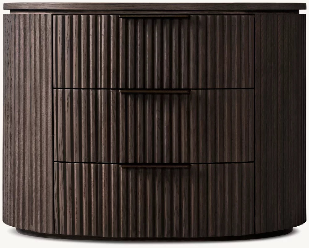 Byron Emperador Closed Nightstand